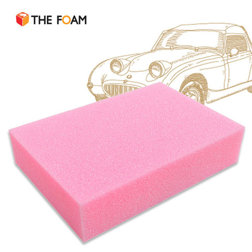 고탄성 스펀지 25K - 소프트타입 핑크 등받이용 맞춤주문 자동계산 더폼